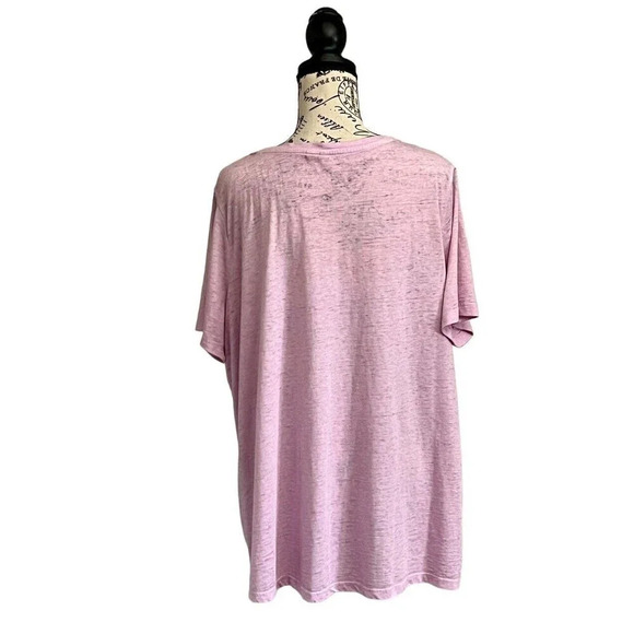 Cato Womens Soft Purple Club Knit Semi Sheer Breathable Tunic T Shirt 18/20W - Picture 4 of 9